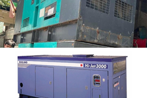 Dịch vụ cho thuê máy phát điện, máy nén khí áp cao, Hydrotest offshore