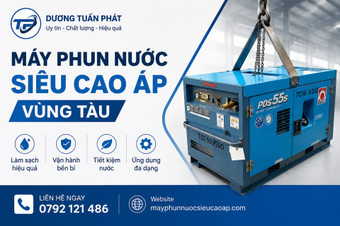 MÁY PHUN NƯỚC SIÊU CAO ÁP VŨNG TÀU – GIẢI PHÁP VỆ SINH CÔNG NGHIỆP HIỆU QUẢ, TIẾT KIỆM CHI PHÍ