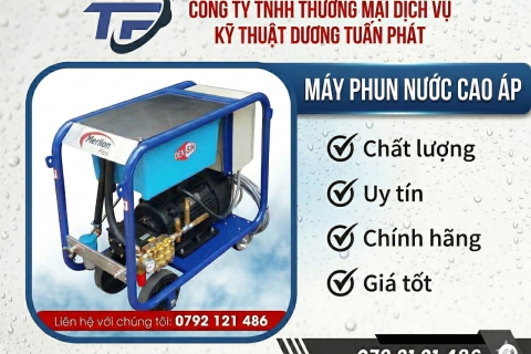 Máy phun nước cao áp chất lượng chính hãng giá tốt tại Bà Rịa Vũng Tàu
