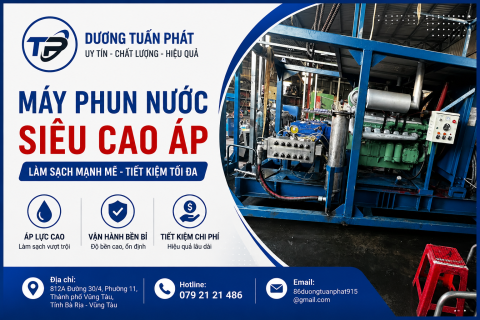 Máy Phun Nước Siêu Cao Áp Giá Tốt, Độ Bền Cao | Dương Tuấn Phát