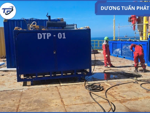 Bàn giao máy phun siêu cao áp Halemen 2400 bar cho khách hàng dầu khí